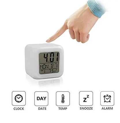 7 Colour Changing  smart Alarm Clock TrendyHub