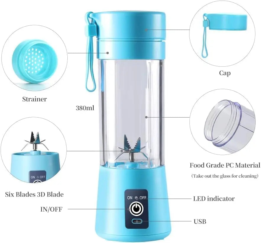 6 BLADE 2 USB JUICER ELECTRICAL TrendyHub