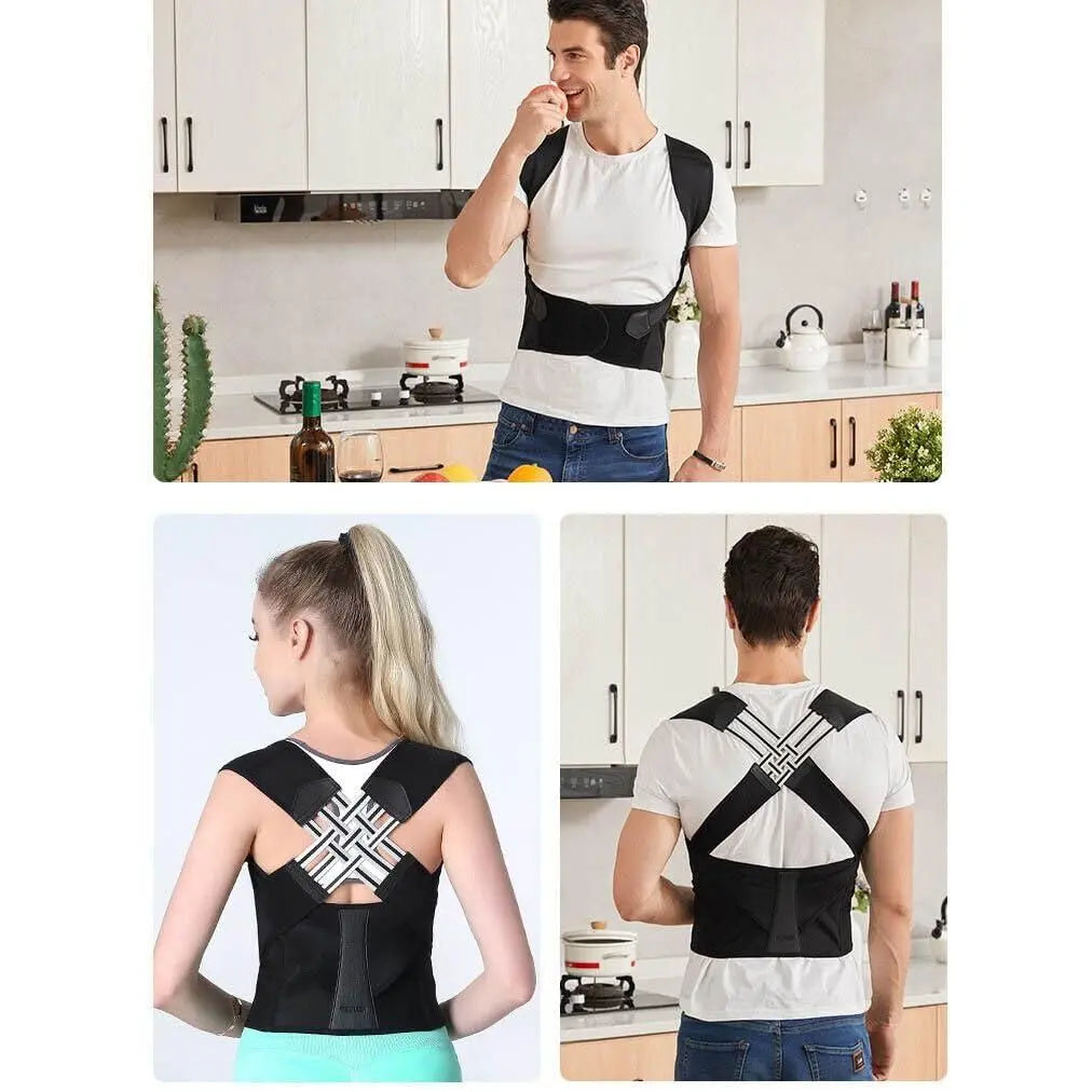 Adjustable Back Posture Corrector/ Slouching Relieve Pain Belt For  Men & Women TrendyHub