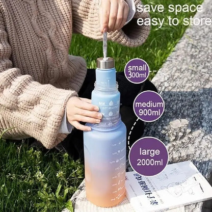 motivational water bottle 3 in 1 TrendyHub