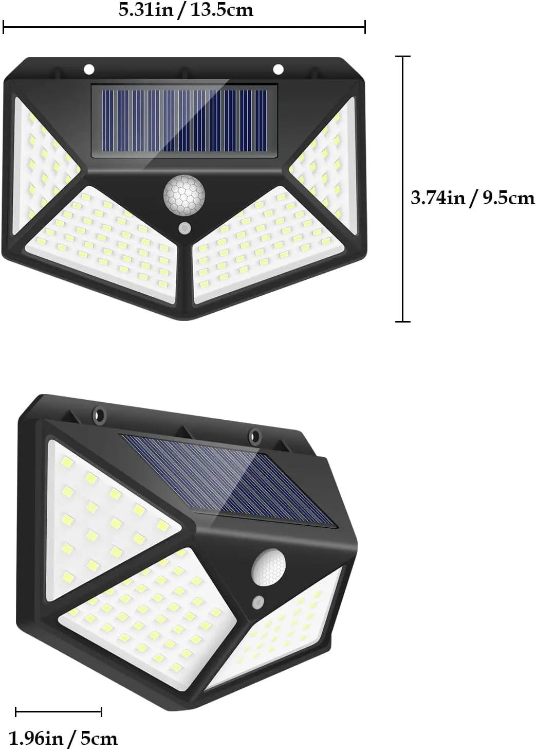 100 LED Motion Sensor Security Solar Lamp TrendyHub