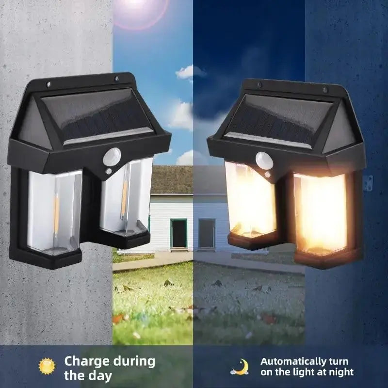 DUAL OUTDOOR SOLAR   LIGHTS TrendyHub