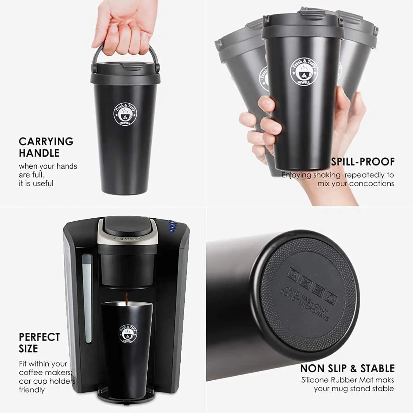 Double Wall Coffee Mug VACUUM INSULATED (500ML) TrendyHub