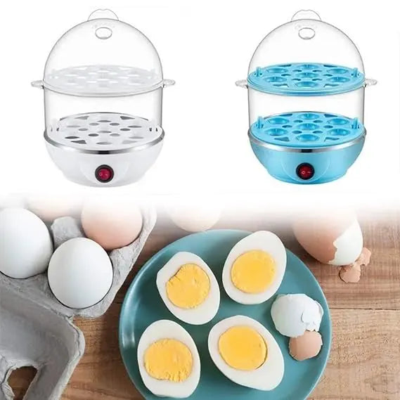 Multi-Function Electric 2 Layer Egg Boiler Cooker Steamer - TrendyHub