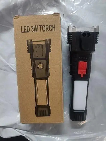 Multifunctional Work Flashlight - Portable Rechargeable Torch LED Flash light TrendyHub