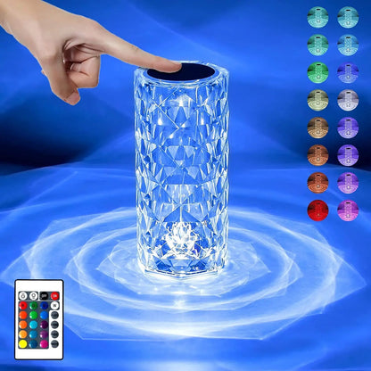 Crystal Lamp, 16 Colours RGB/ decorative lamp TrendyHub