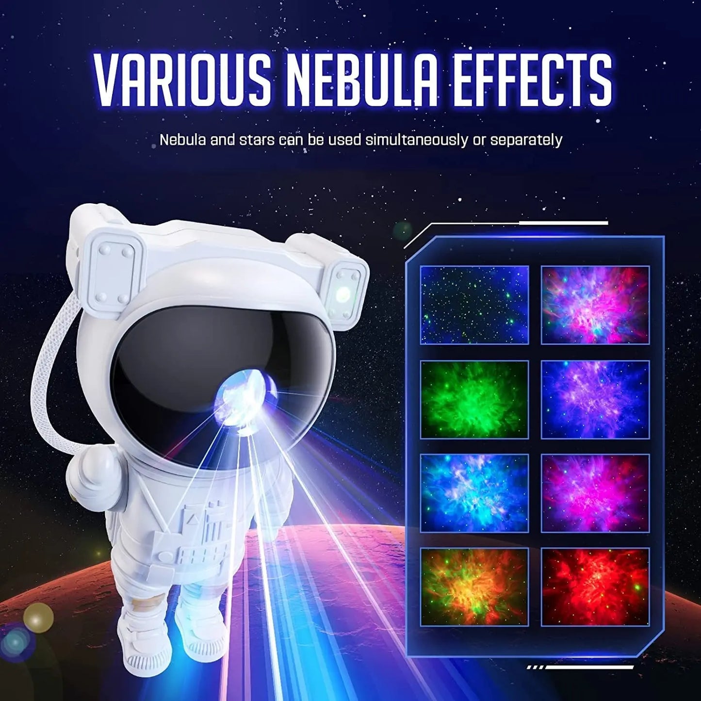 ASTRONAUT GALAXY PROJECTOR TrendyHub