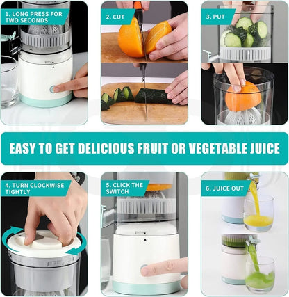 Rechargeable Automatic Citrus Press Juicer with USB Charging TrendyHub