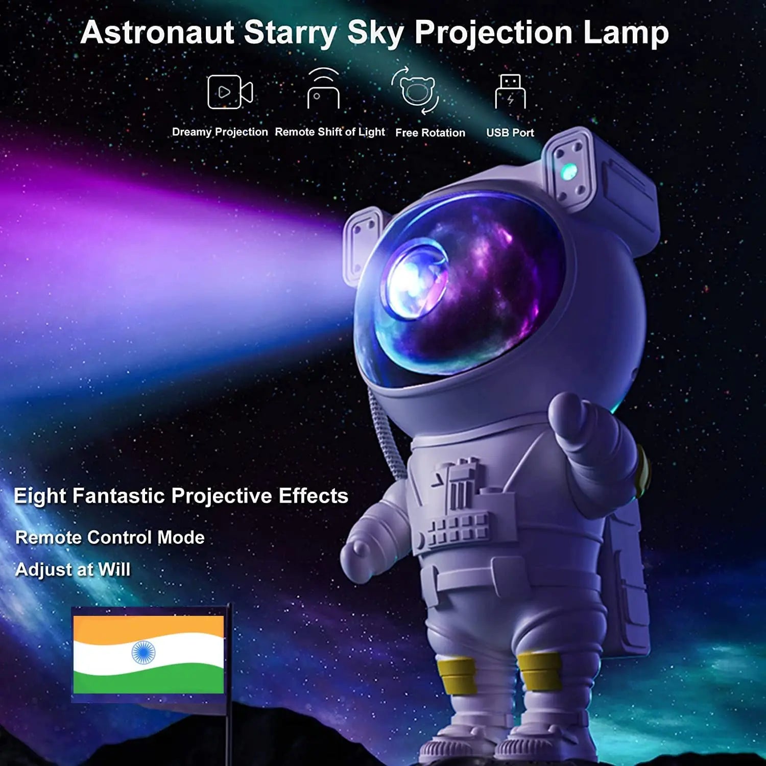 ASTRONAUT GALAXY PROJECTOR TrendyHub