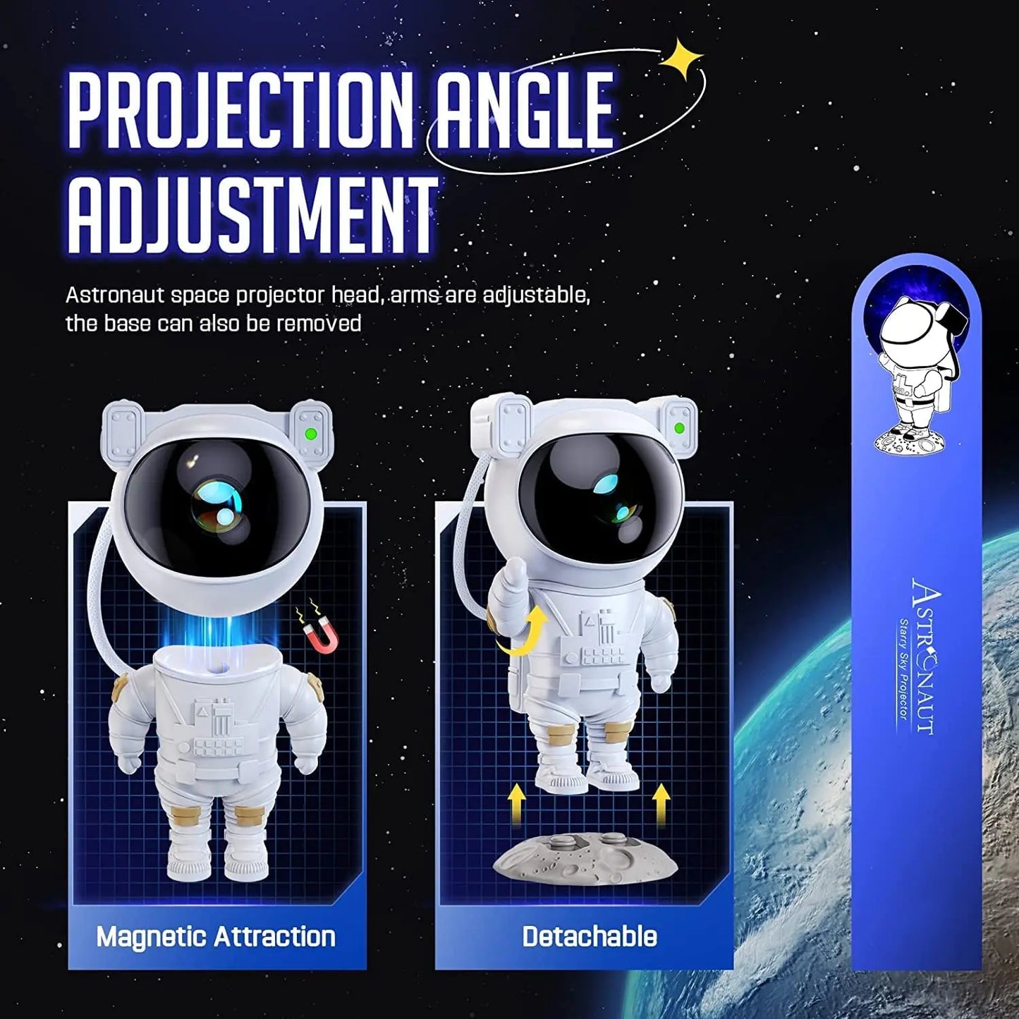 ASTRONAUT GALAXY PROJECTOR TrendyHub