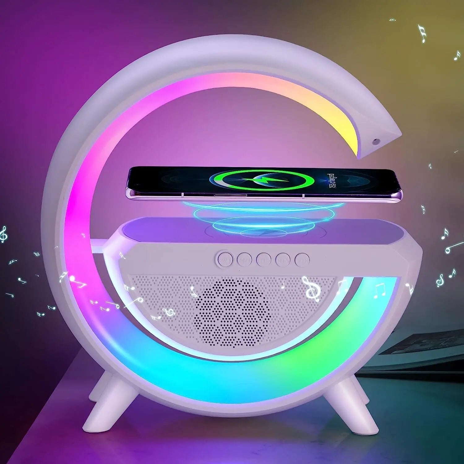 G Shaped Bluetooth Speaker with FM Radio TrendyHub