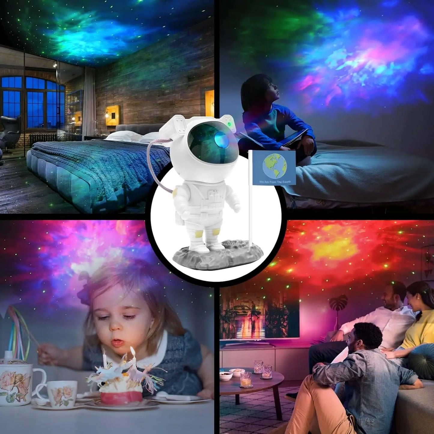 ASTRONAUT GALAXY PROJECTOR TrendyHub