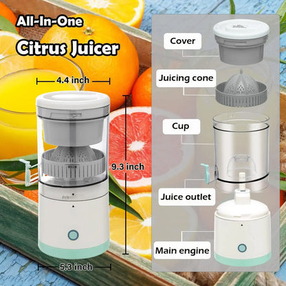 Rechargeable Automatic Citrus Press Juicer with USB Charging TrendyHub