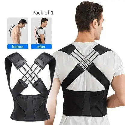 Adjustable Back Posture Corrector/ Slouching Relieve Pain Belt For  Men & Women TrendyHub