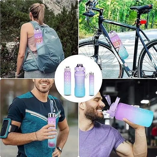 motivational water bottle 3 in 1 TrendyHub