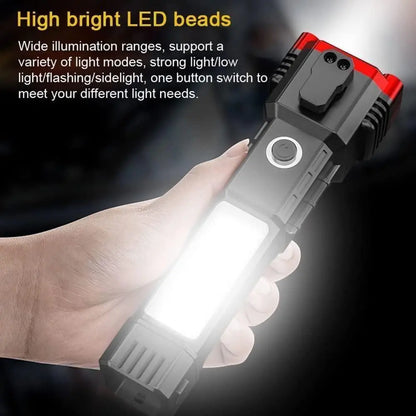 Multifunctional Work Flashlight - Portable Rechargeable Torch LED Flash light TrendyHub