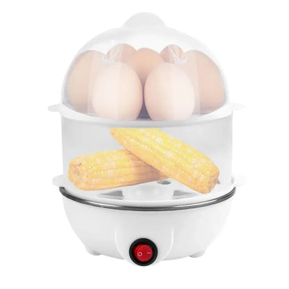 Multi-Function Electric 2 Layer Egg Boiler Cooker Steamer TrendyHub