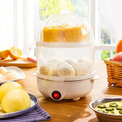 Multi-Function Electric 2 Layer Egg Boiler Cooker Steamer TrendyHub