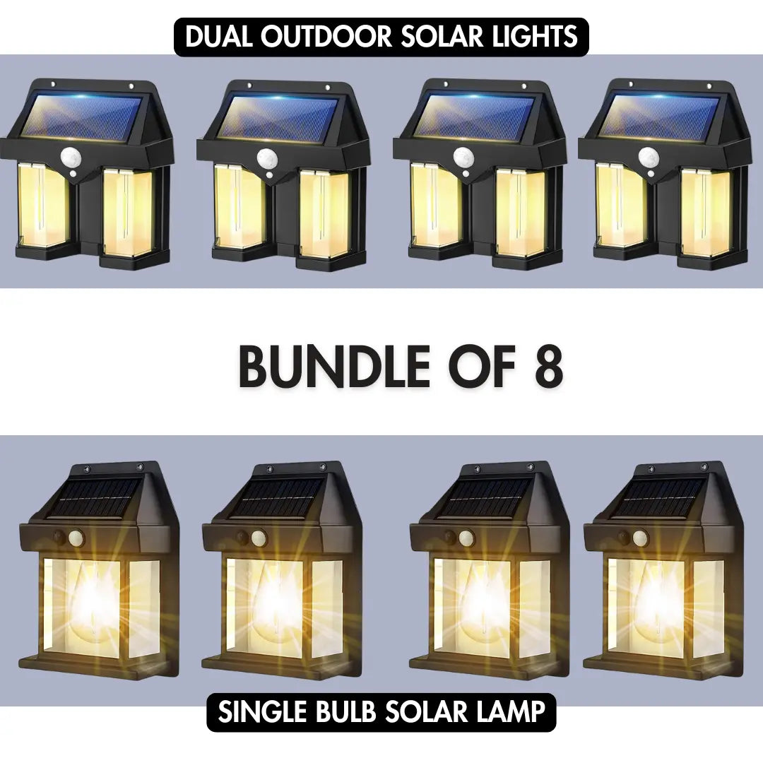 Solar Lighting Combo Pack (8 Units) TrendyHub