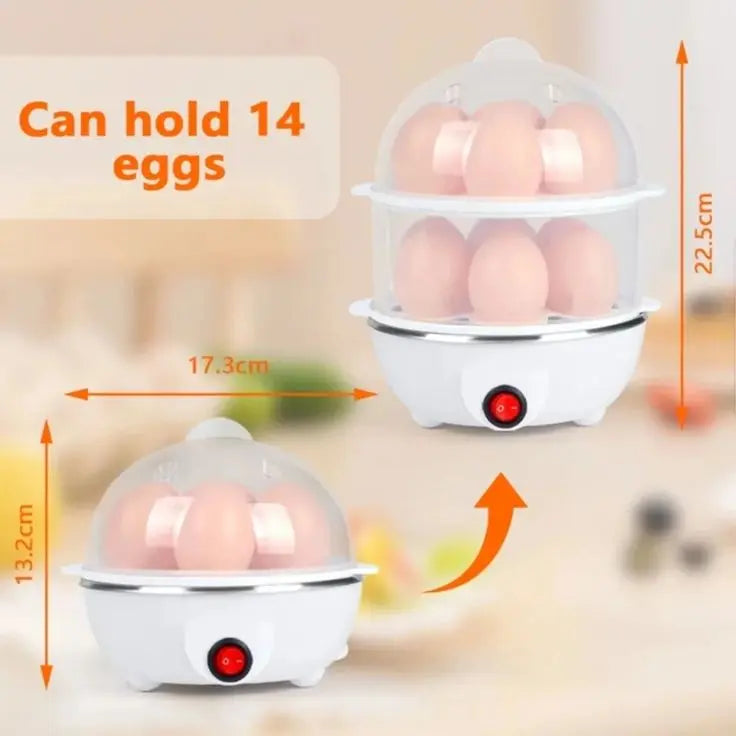 Multi-Function Electric 2 Layer Egg Boiler Cooker Steamer TrendyHub