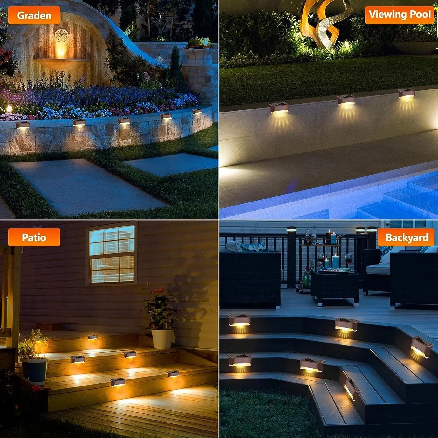 Solar Deck Lights Outdoor TrendyHub